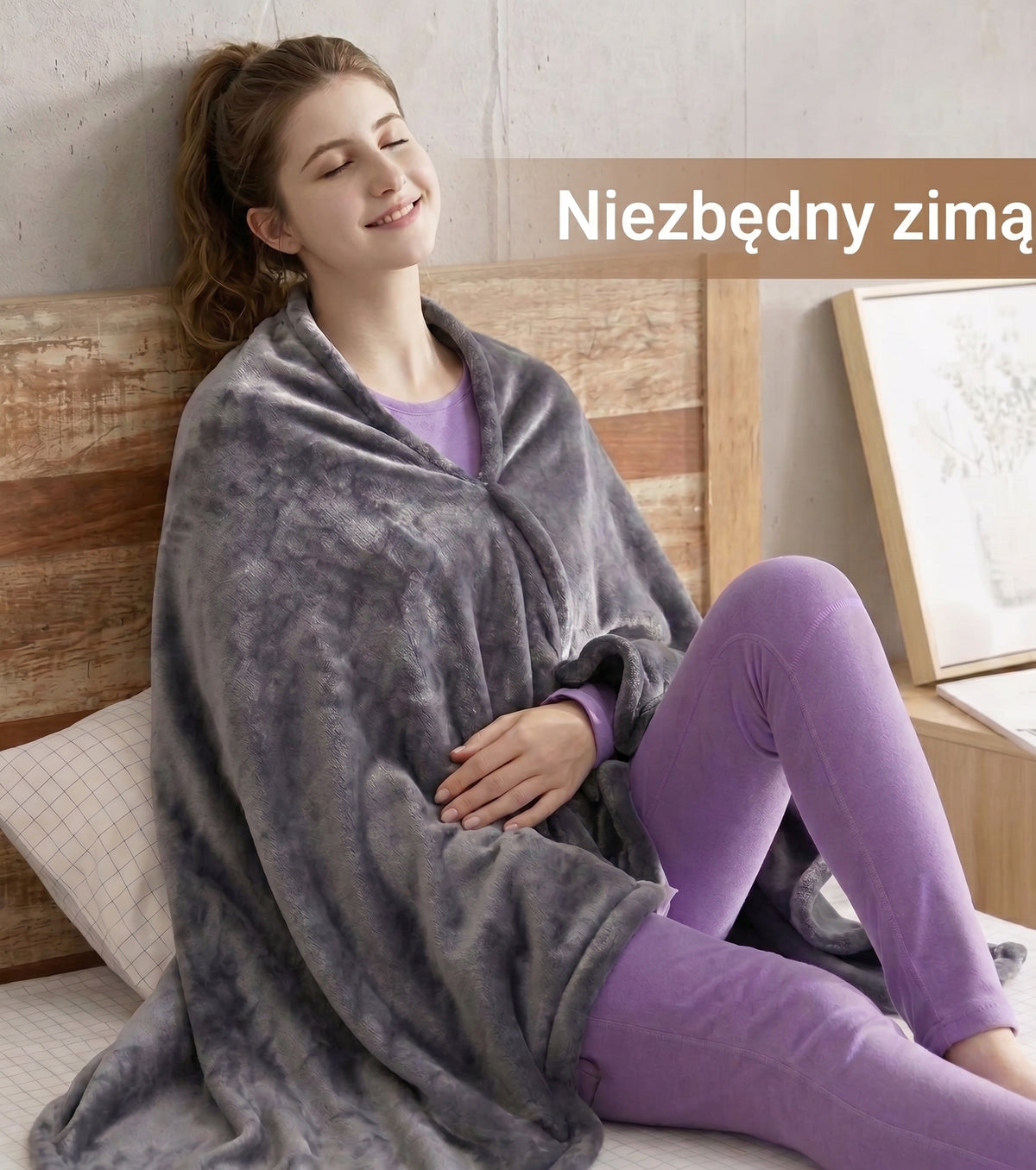 Kocusiowo™ – Elektryczny Koc z Kapturem do Noszenia